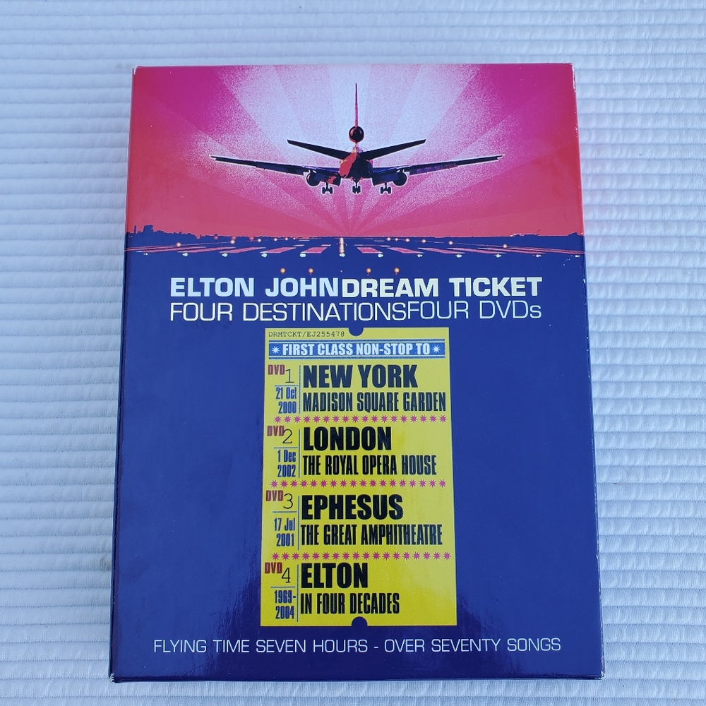 Elton John Dream Ticket Four Destinations Four DVDs New York London Ephesus Set